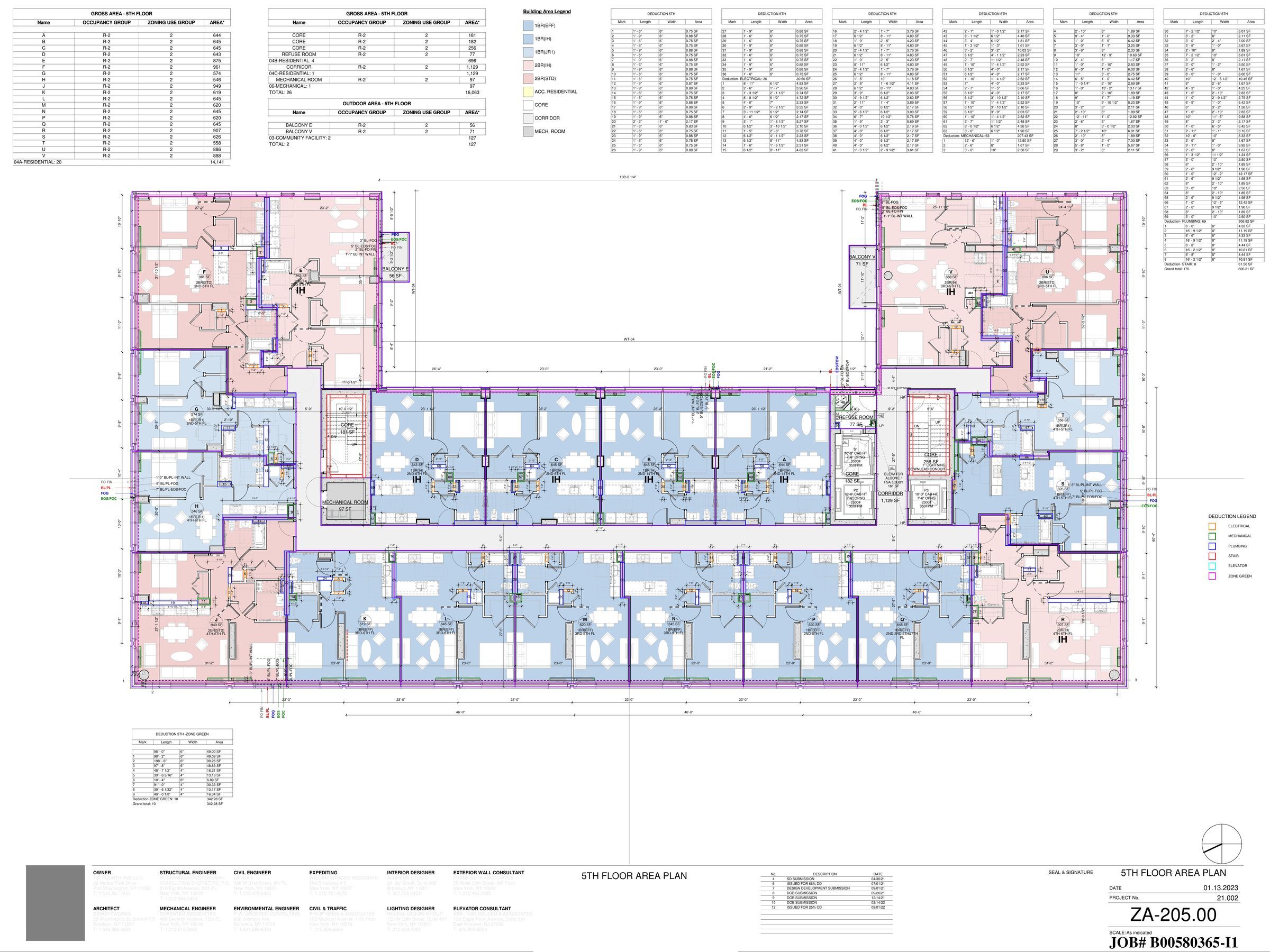 5th floor zoning area plan