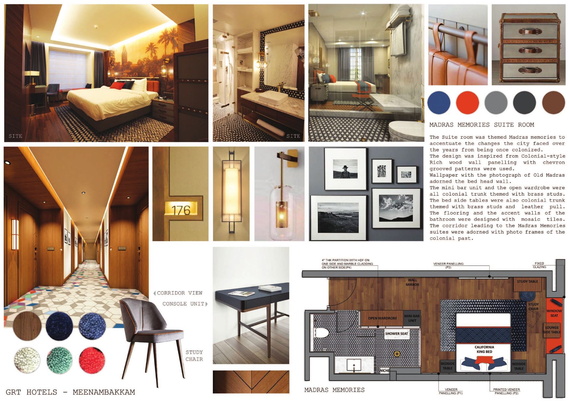 Renders, materials & floor plan