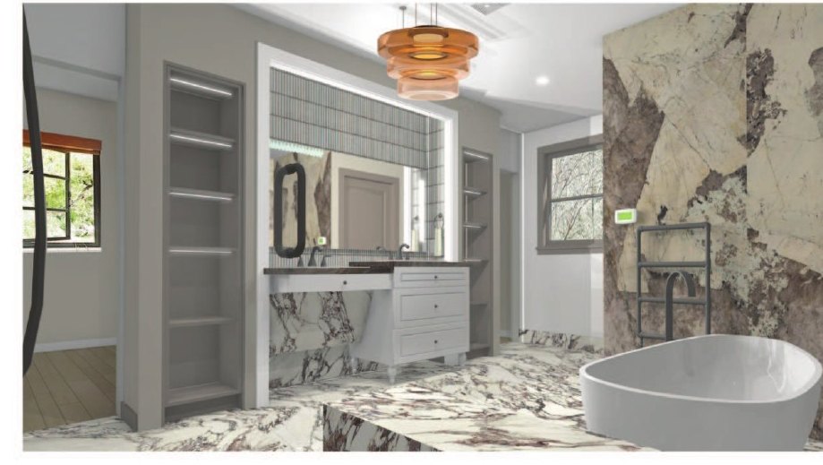 Luxury marble bath